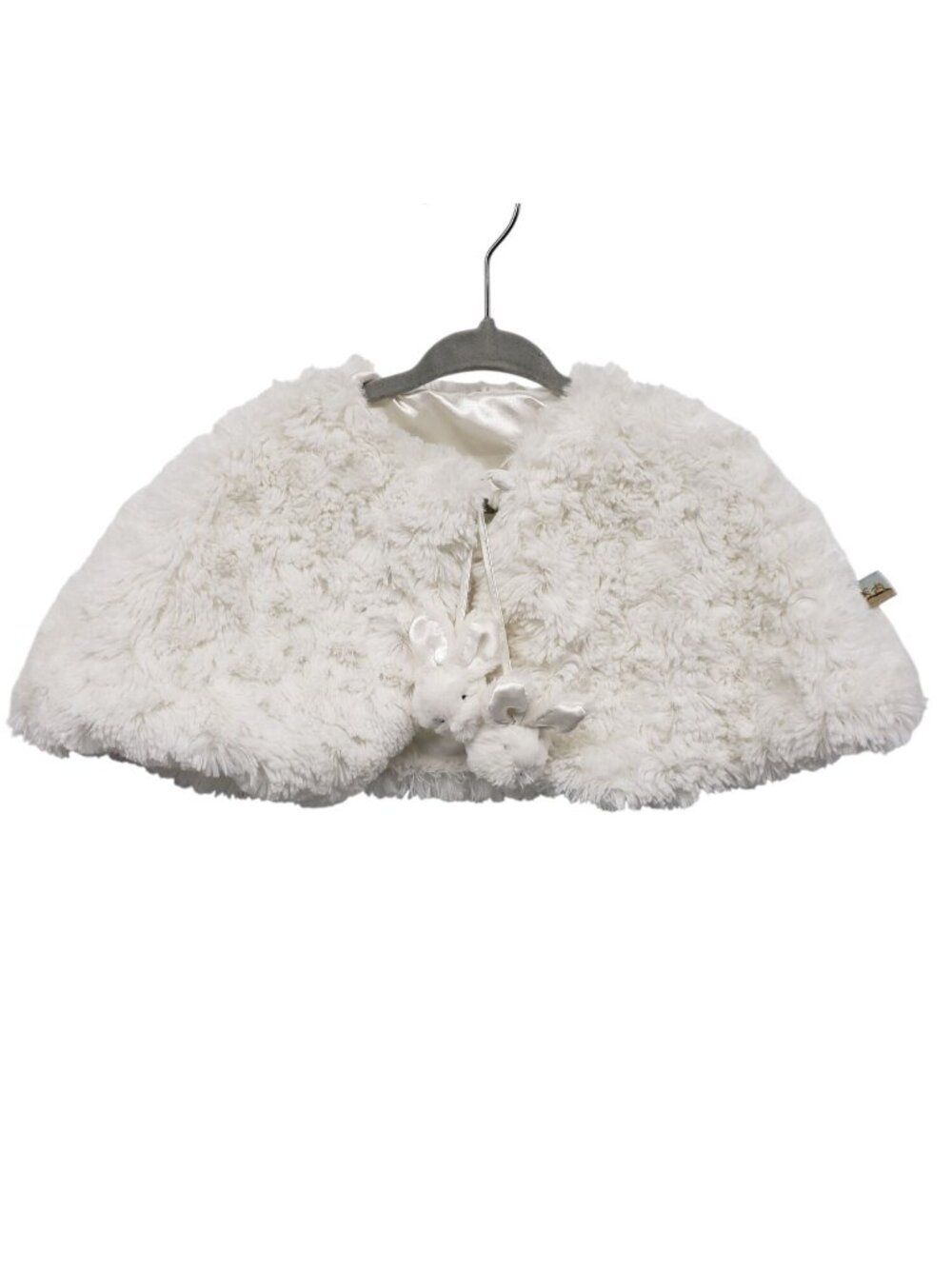 Bunnies by the Bay White Faux Fur Cape Bunny Heads 6-12 Months Give Glad Dreams